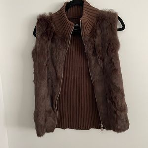 Faux fur vest